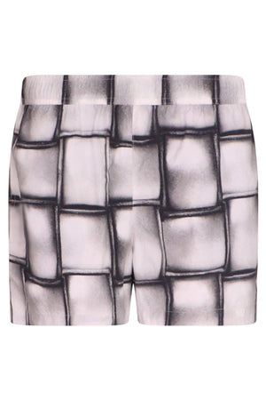 BOTTEGA VENETA SWIMWEAR SWIM SHORT CASSETTE BOXER | WHITE/BLACK