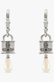 VIVIENNE WESTWOOD JEWELLERY SILVER / White/Silver Celestia Small Earrings | White/Silver