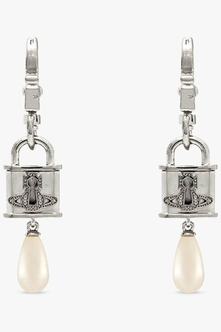 VIVIENNE WESTWOOD JEWELLERY SILVER / White/Silver Celestia Small Earrings | White/Silver