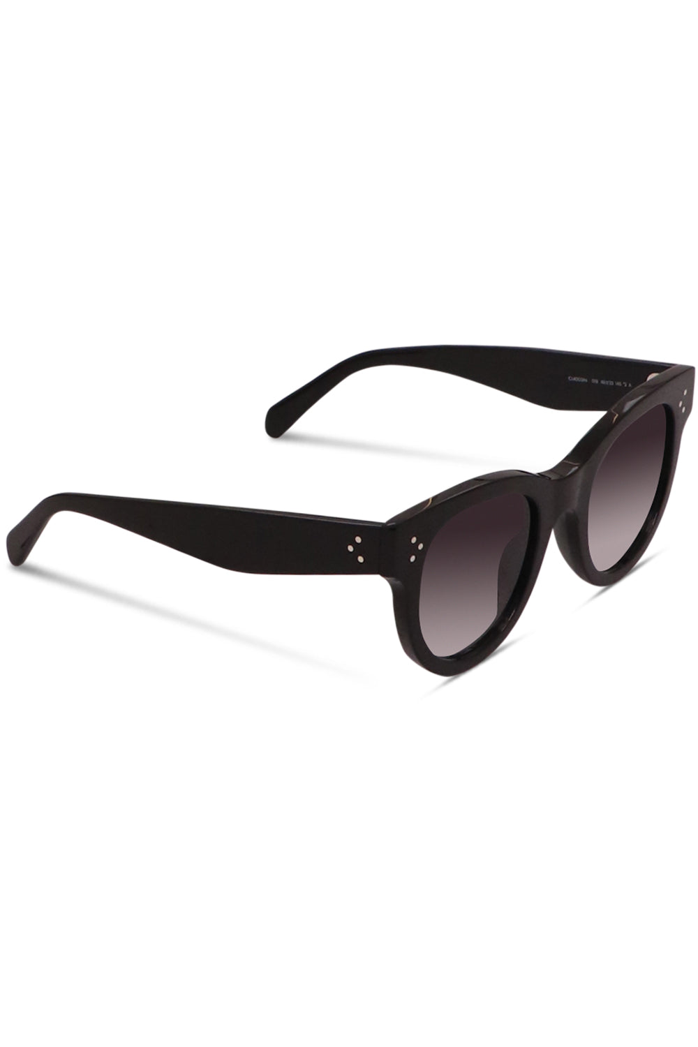 CELINE ACCESSORIES BLACK CL4003IN ROUND SUNGLASSES | BLACK/GREY