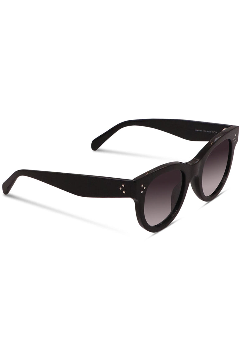 CELINE ACCESSORIES BLACK CL4003IN ROUND SUNGLASSES | BLACK/GREY