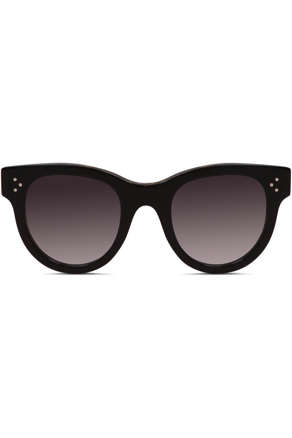 CELINE ACCESSORIES BLACK CL4003IN ROUND SUNGLASSES | BLACK/GREY