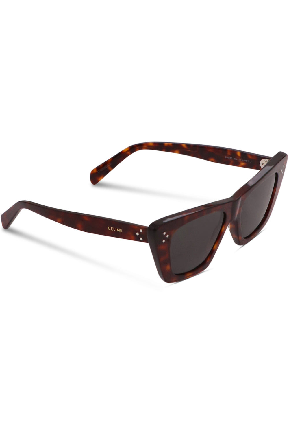 CELINE ACCESSORIES BROWN S213 SUNGLASSES | SHINY HAVANA/GREY