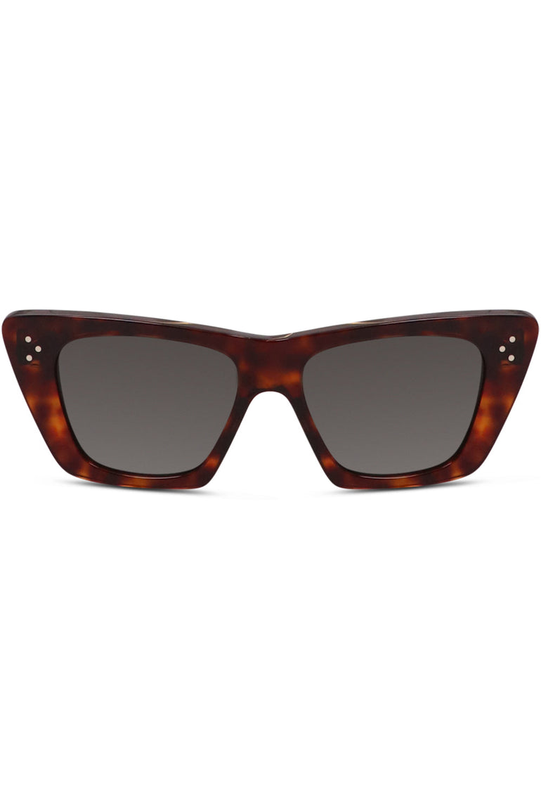 CELINE ACCESSORIES BROWN S213 SUNGLASSES | SHINY HAVANA/GREY