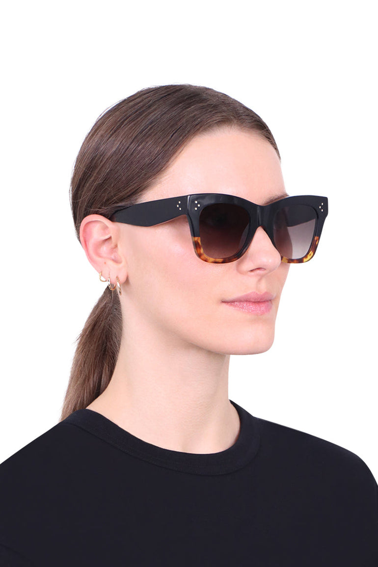 CELINE CAT EYE CL4004IN SUNGLASSES HAVANA/BLACK NEW SEASON