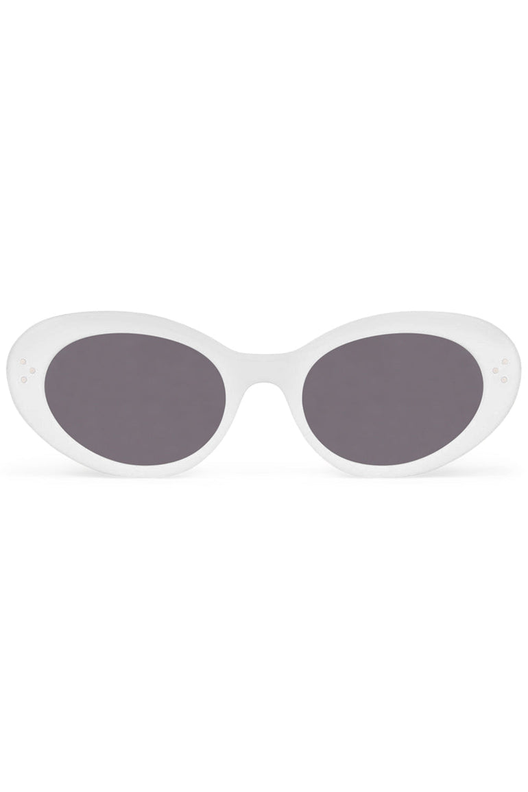 CELINE SUNGLASSES WHITE CAT EYE S193 SUNGLASSES | IVORY SMOKE