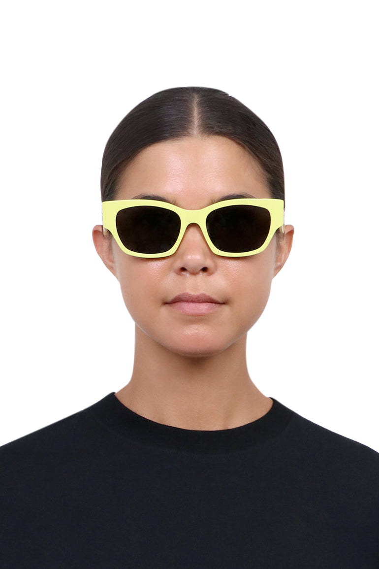 CELINE SUNGLASSES MULTI MONOCHROMS 05 SUNGLASSES | LIME/BLACK