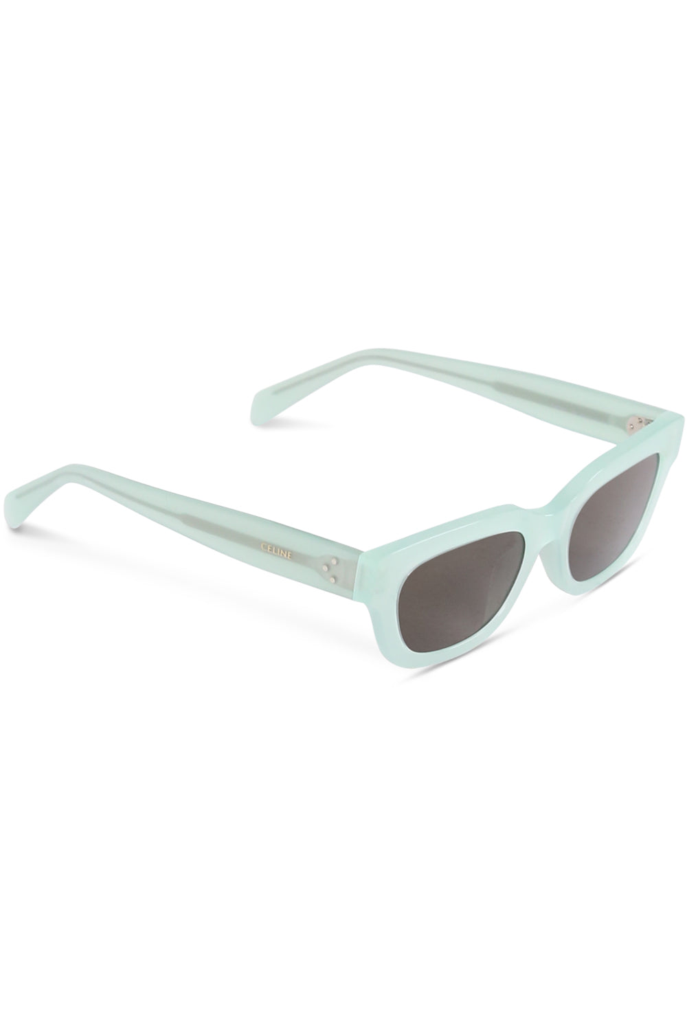 CELINE SUNGLASSES GREEN RECTANGLE S192 SUNGLASSES | GREEN BROWN