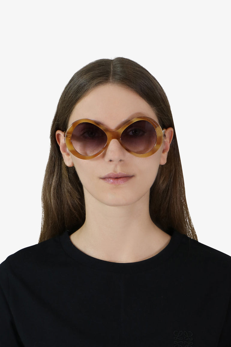 CHLOE ACCESSORIES PURPLE BONNIE INFINITY SUNGLASSES HAVANA/PURPLE