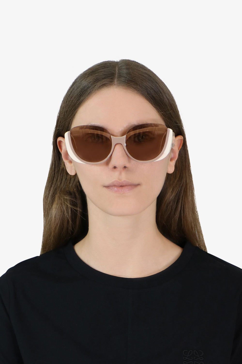 CHLOE ACCESSORIES CAYLA BUTTERFLY SUNGLASSES IVORY