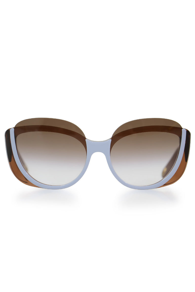 CHLOE ACCESSORIES BEIGE CAYLA BUTTERFLY SUNGLASSES NUDE