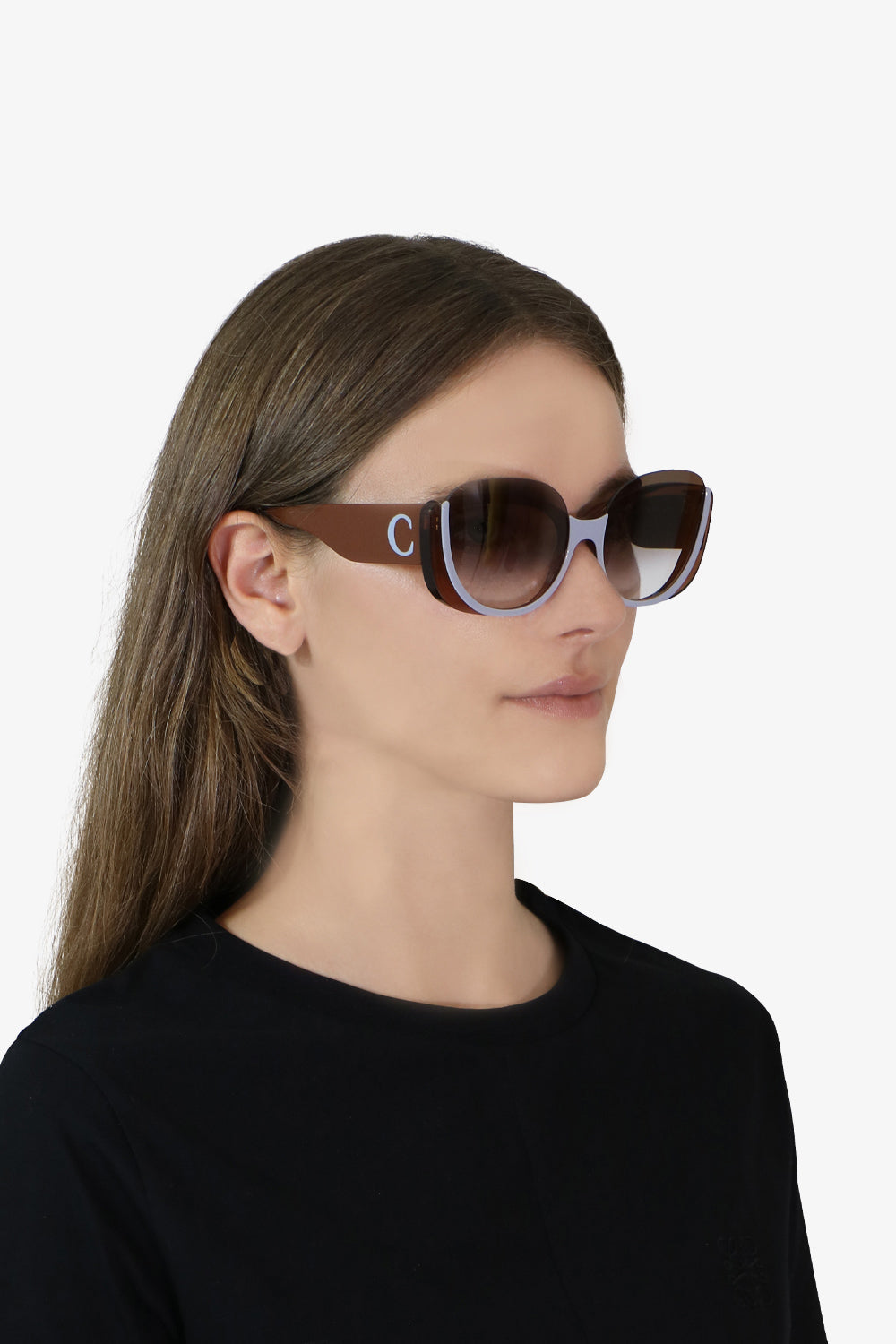 CHLOE ACCESSORIES BEIGE CAYLA BUTTERFLY SUNGLASSES NUDE