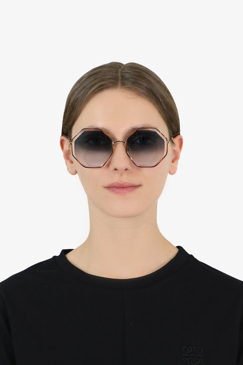 CHLOE ACCESSORIES MULTI POPPY PETITE SUNGLASSES HAVANA/PETROL