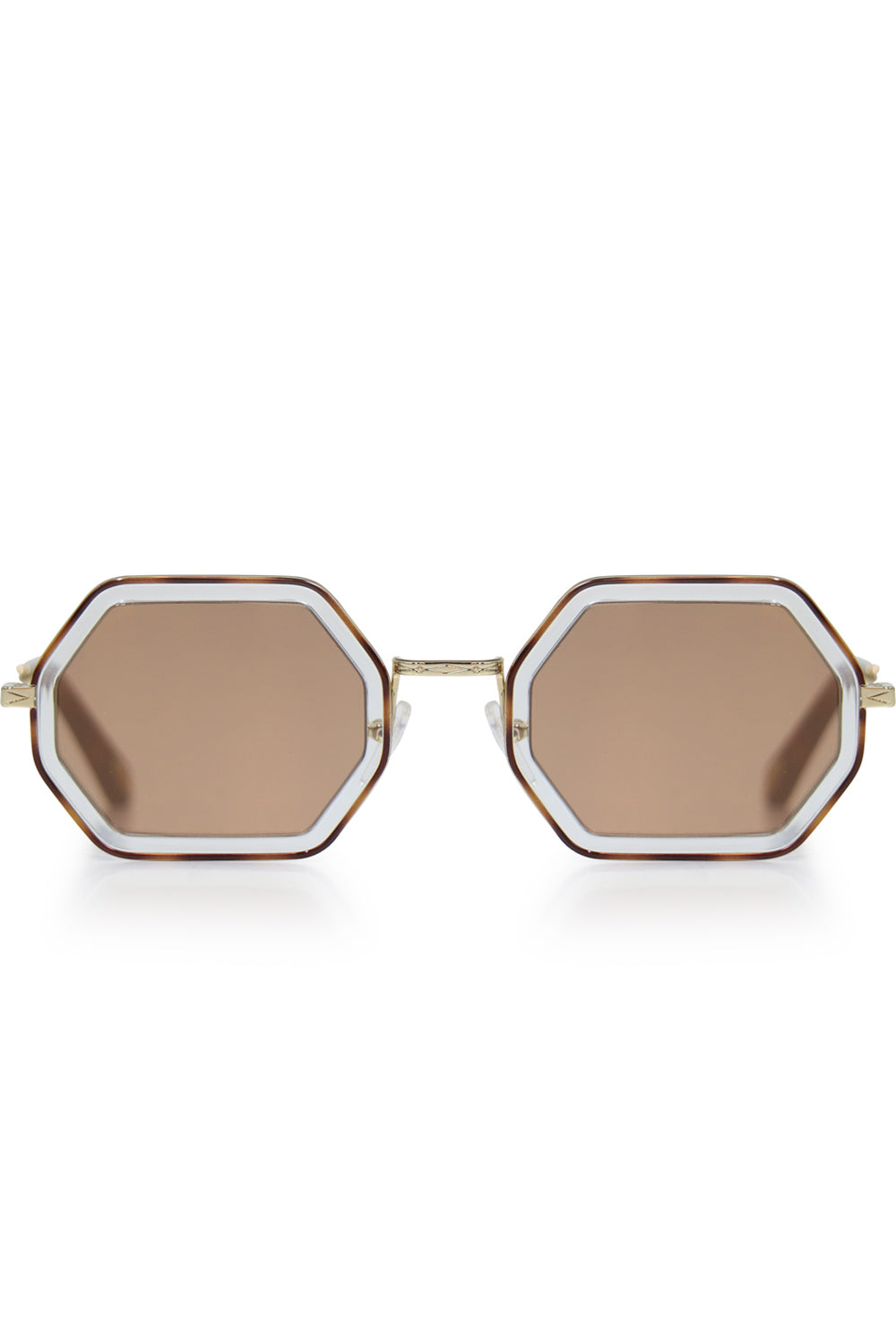 CHLOE ACCESSORIES MULTI TALLY METAL SUNGLASSES HAVANA/BRONZE