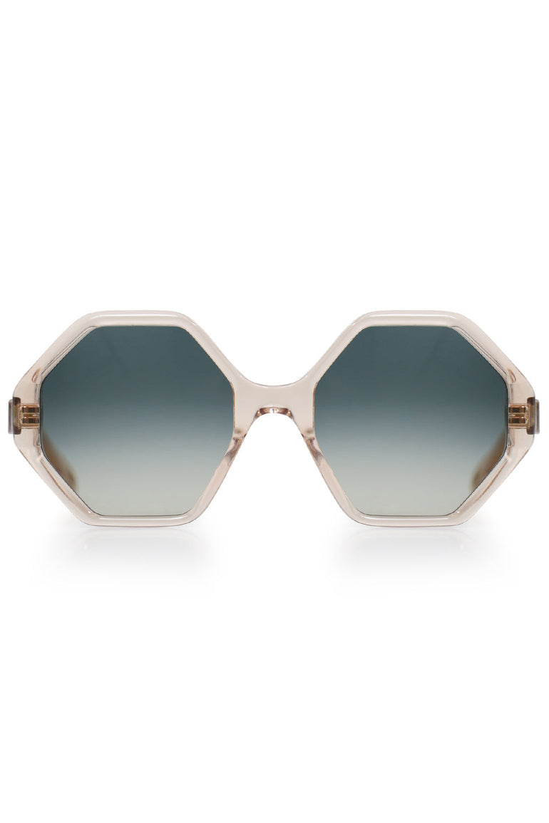 CHLOE ACCESSORIES PINK WILLOW BIO ACETATE SUNGLASSES PEACH