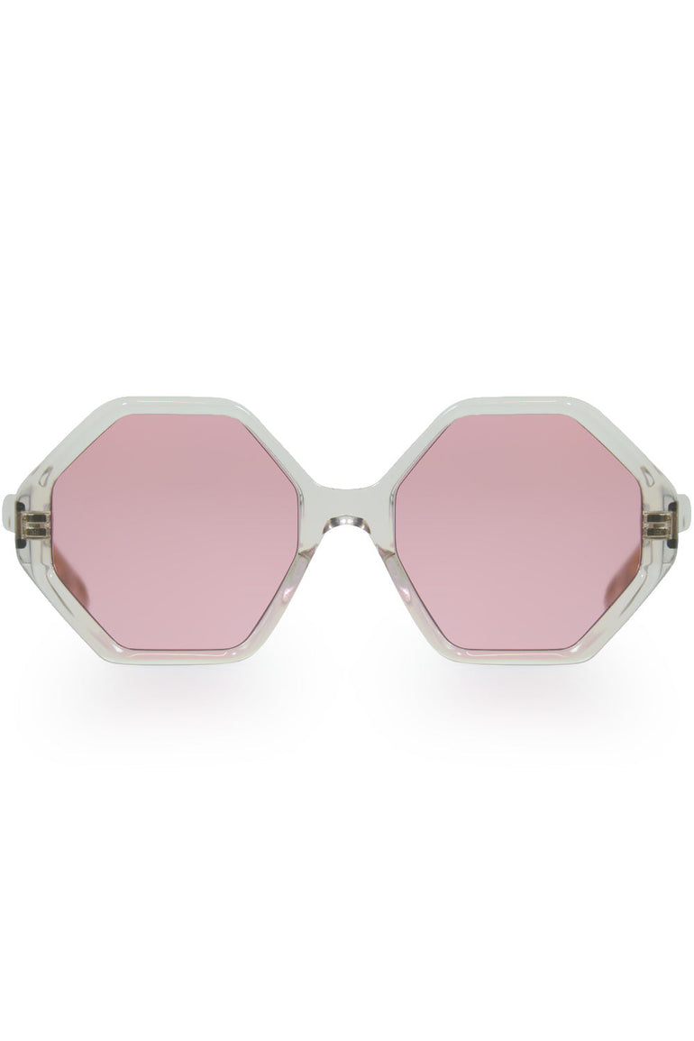 CHLOE ACCESSORIES PINK WILLOW BIO ACETATE SUNGLASSES PINK