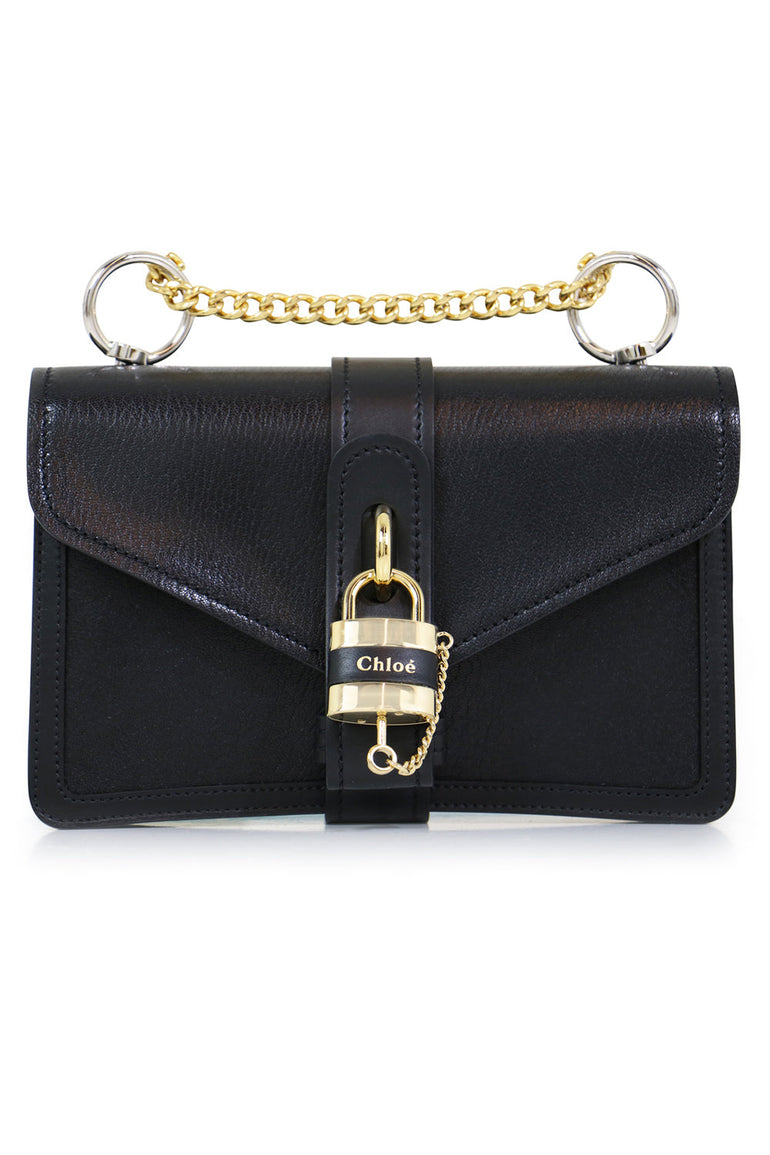 CHLOE BAGS BLACK ABY CROSSBODY BAG BLACK