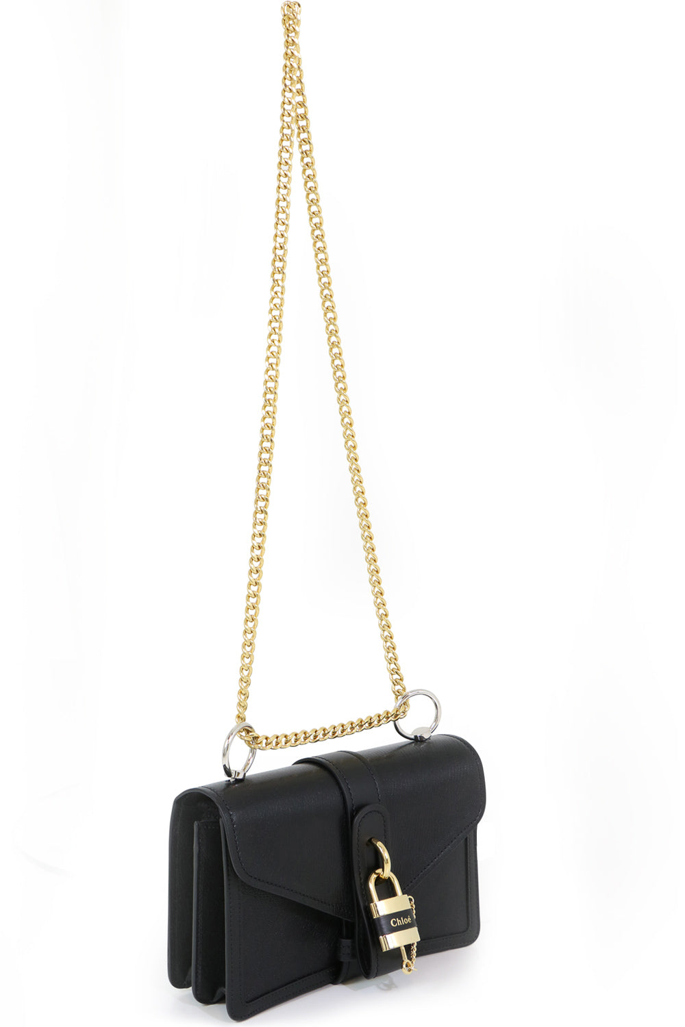 CHLOE BAGS BLACK ABY CROSSBODY BAG BLACK