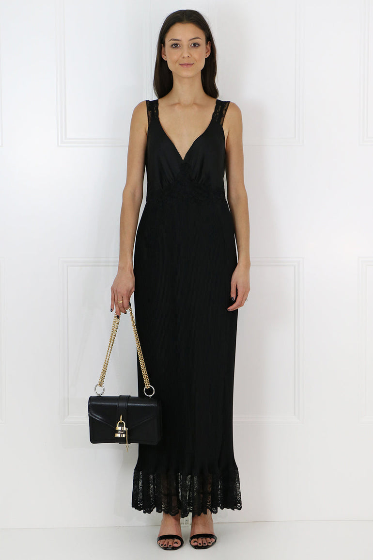 CHLOE BAGS BLACK ABY CROSSBODY BAG BLACK