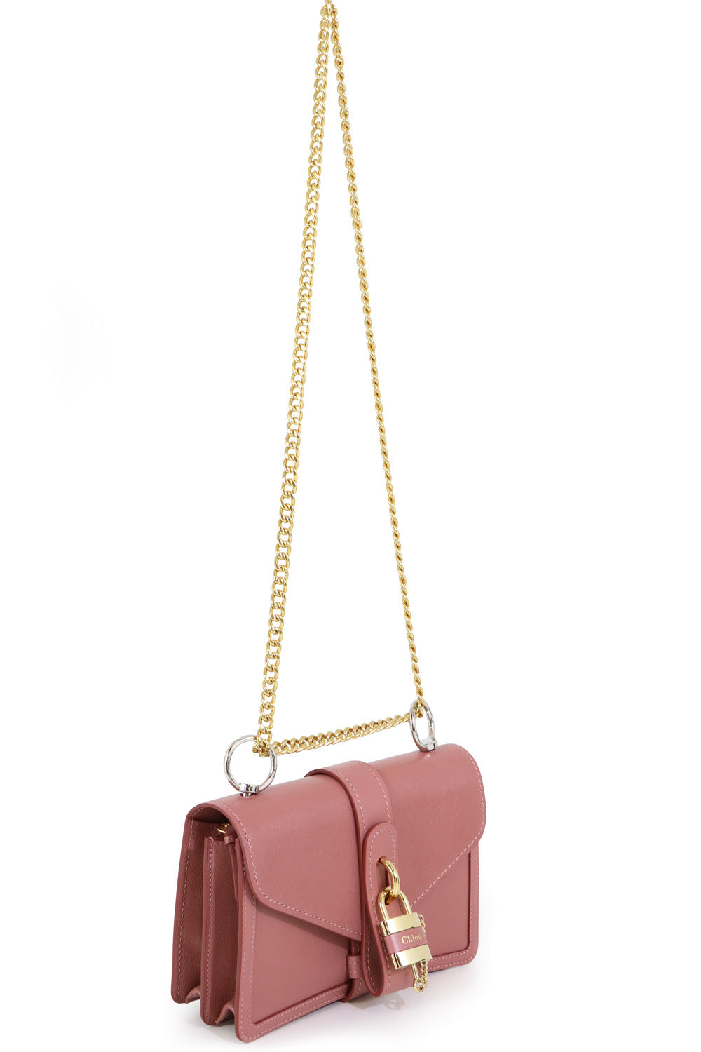 CHLOE BAGS PINK ABY CROSSBODY BAG RUSTY PINK