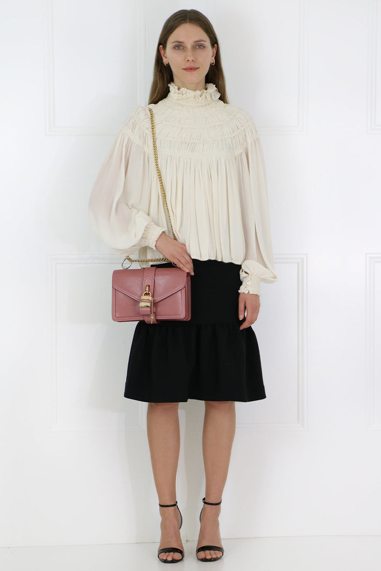 CHLOE BAGS PINK ABY CROSSBODY BAG RUSTY PINK