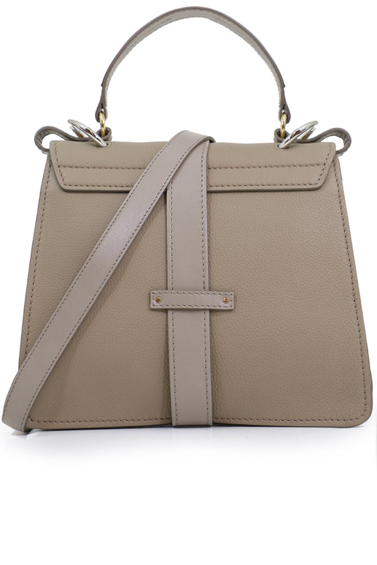CHLOE BAGS GREY ABY SHOULDER BAG MOTTY GREY