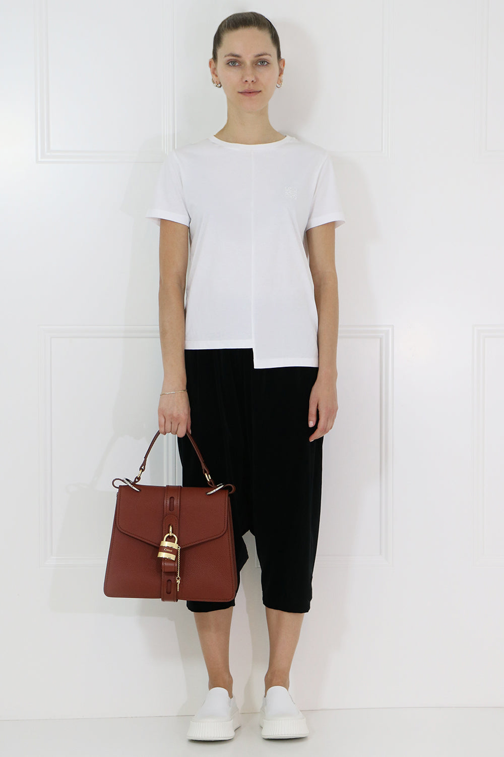 CHLOE BAGS BROWN ABY SHOULDER BAG SEPIA BROWN