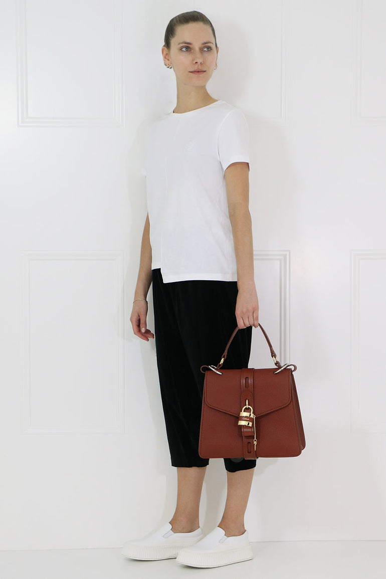 CHLOE BAGS BROWN ABY SHOULDER BAG SEPIA BROWN
