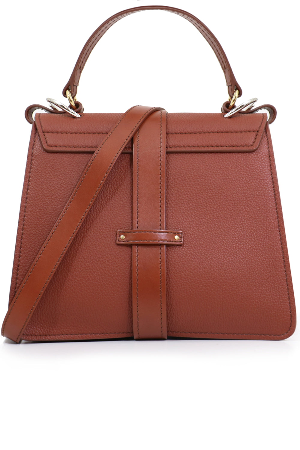 CHLOE BAGS BROWN ABY SHOULDER BAG SEPIA BROWN