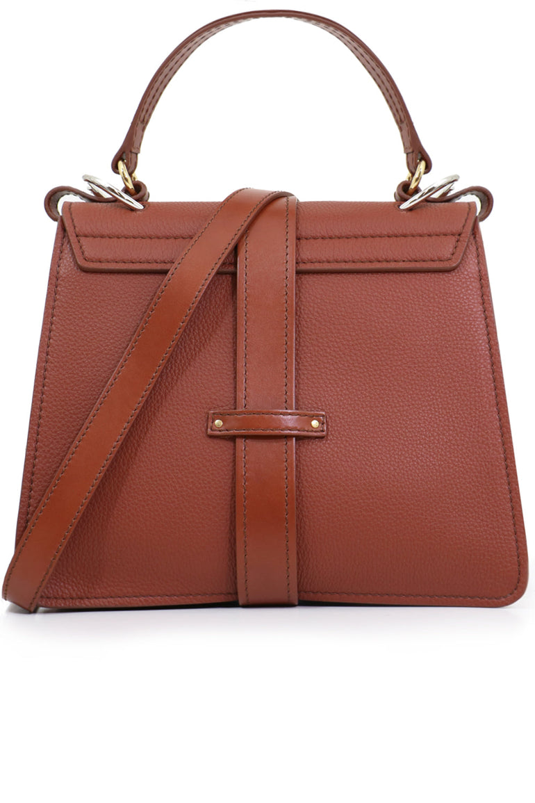 CHLOE BAGS BROWN ABY SHOULDER BAG SEPIA BROWN