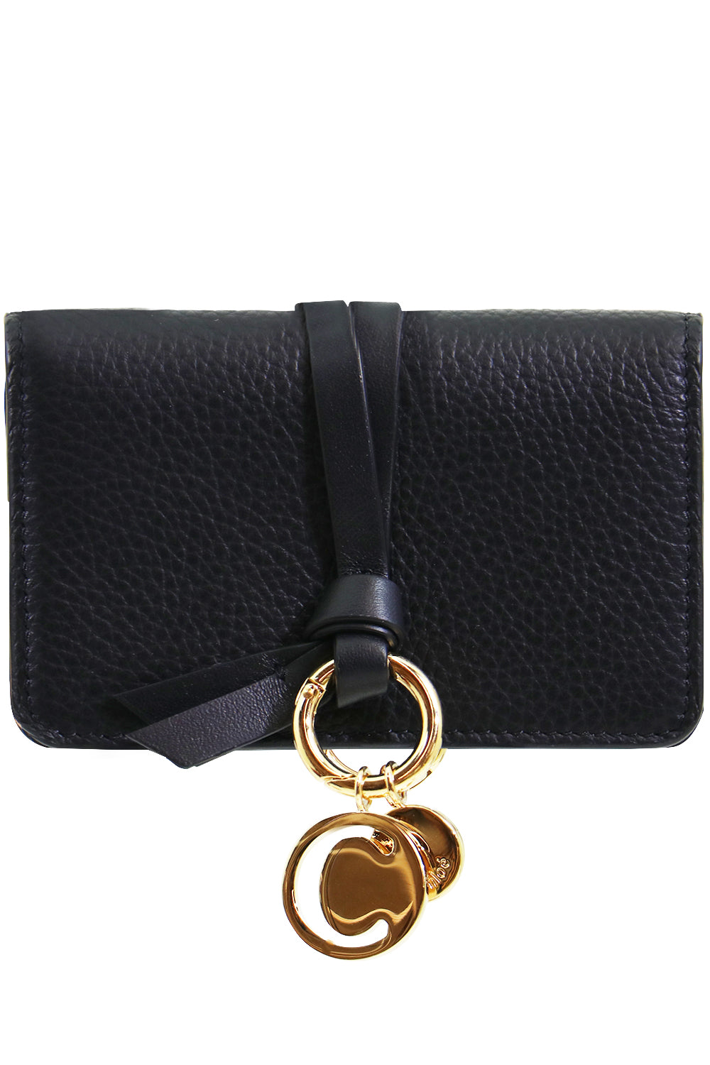 CHLOE BAGS BLACK ALPHABET CARDHOLDER BLACK