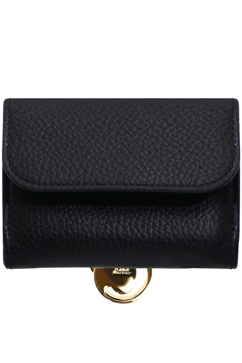 CHLOE BAGS BLACK ALPHABET WALLET BLACK