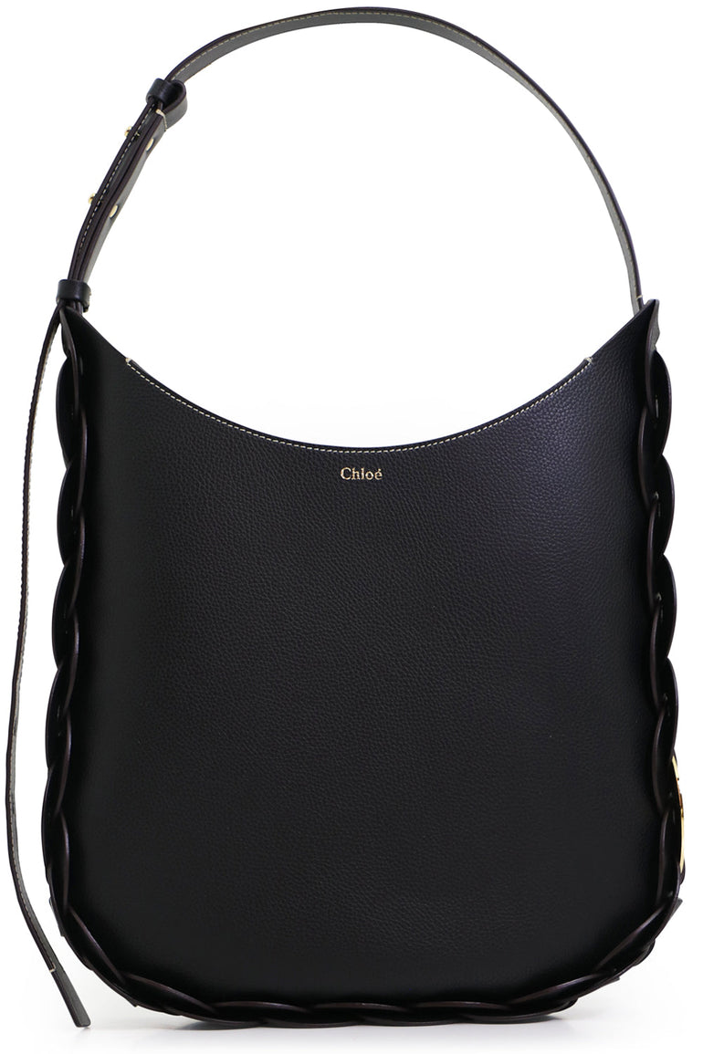 CHLOE BAGS BLACK DARRYL MEDIUM BAG BLACK