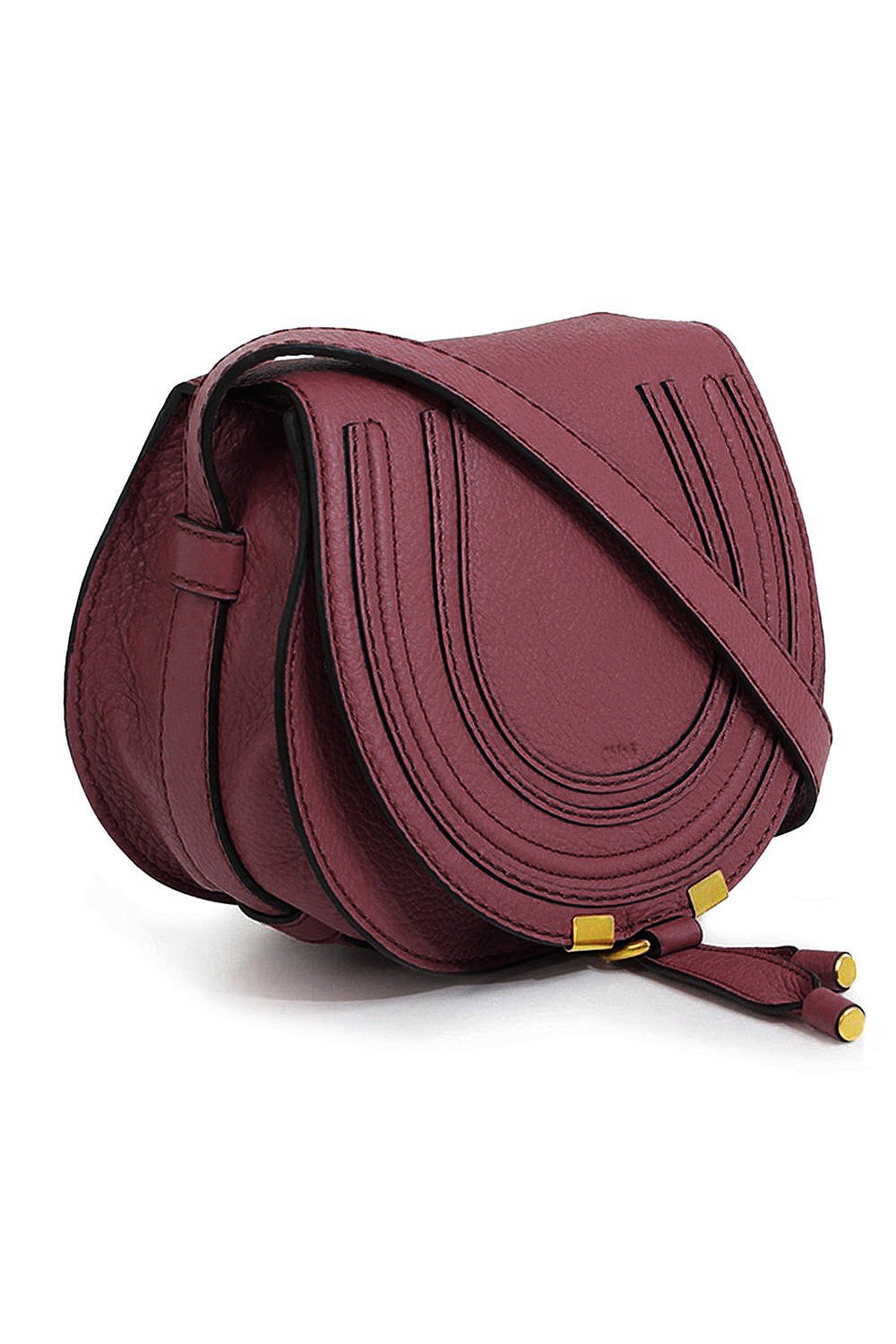 CHLOE BAGS RED MARCIE SMALL BAG | BURGUNDY