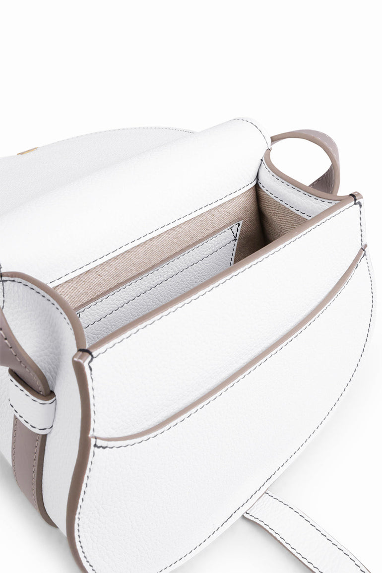 CHLOE BAGS WHITE MARCIE SMALL BAG | CRYSTAL WHITE
