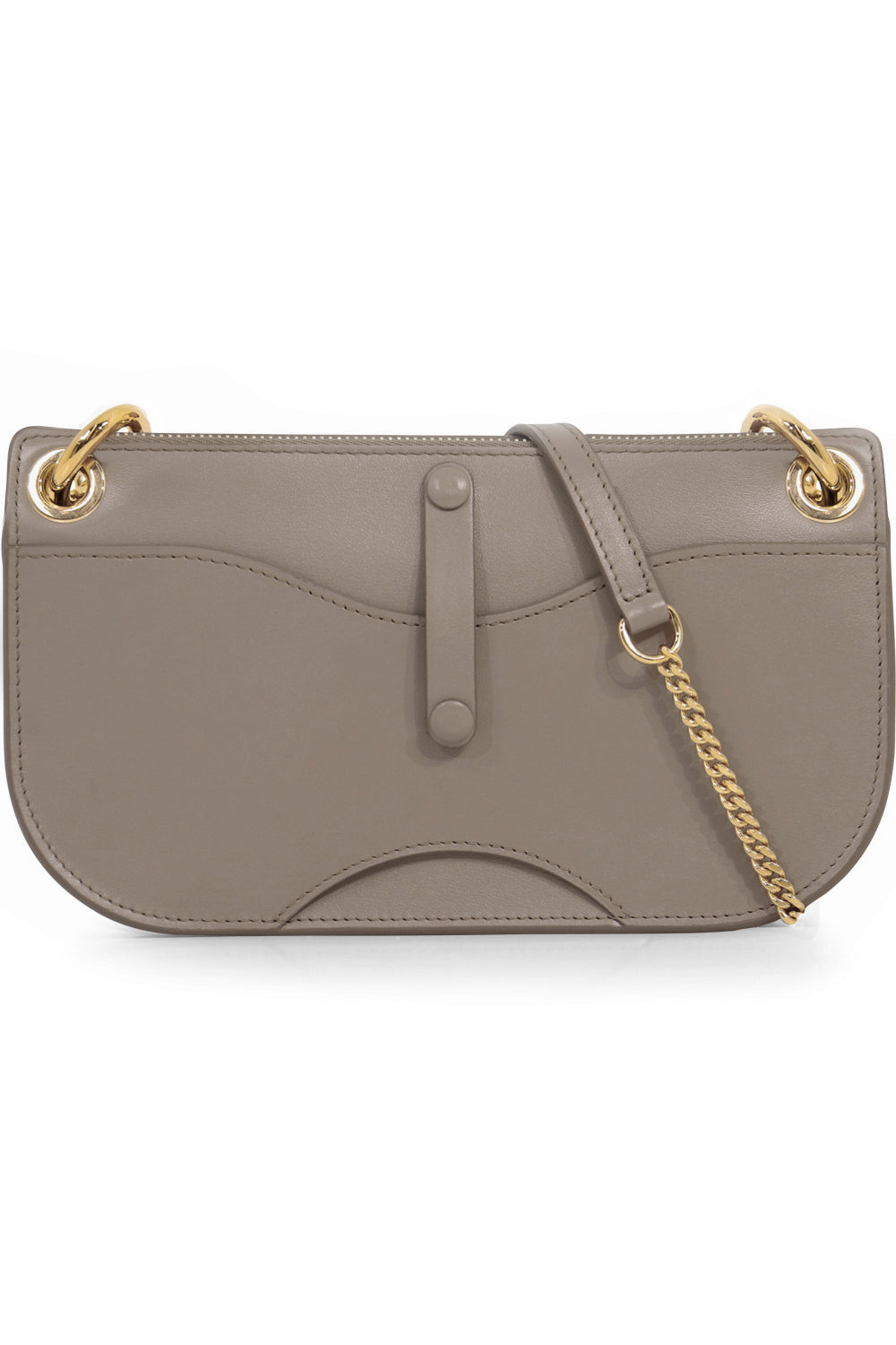 CHLOE BAGS GREY TESS WALLET ON CHAIN MOTTY GREY