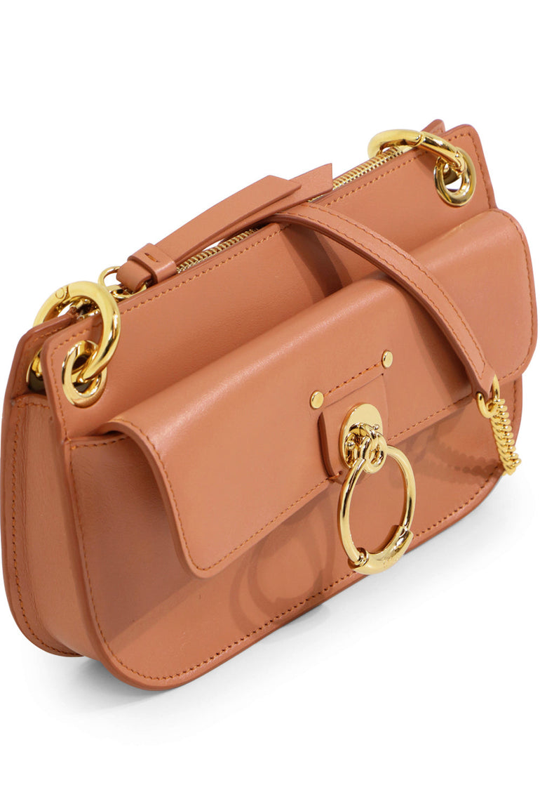 CHLOE BAGS BROWN TESS WALLET ON CHAIN MUTED BROWN