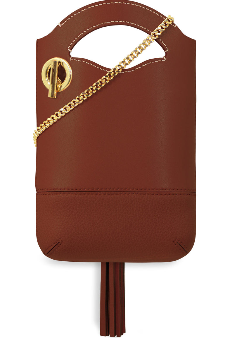 CHLOE BAGS BROWN WALDEN SMALL CHAIN BAG SEPIA BROWN