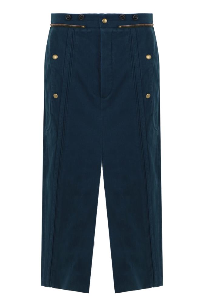 CHLOE RTW BLUE / XXS DENIM SKIRT WITH SPLIT NAVY