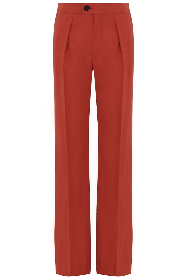 CHLOE RTW FLARED PANT BAROQUE ORANGE