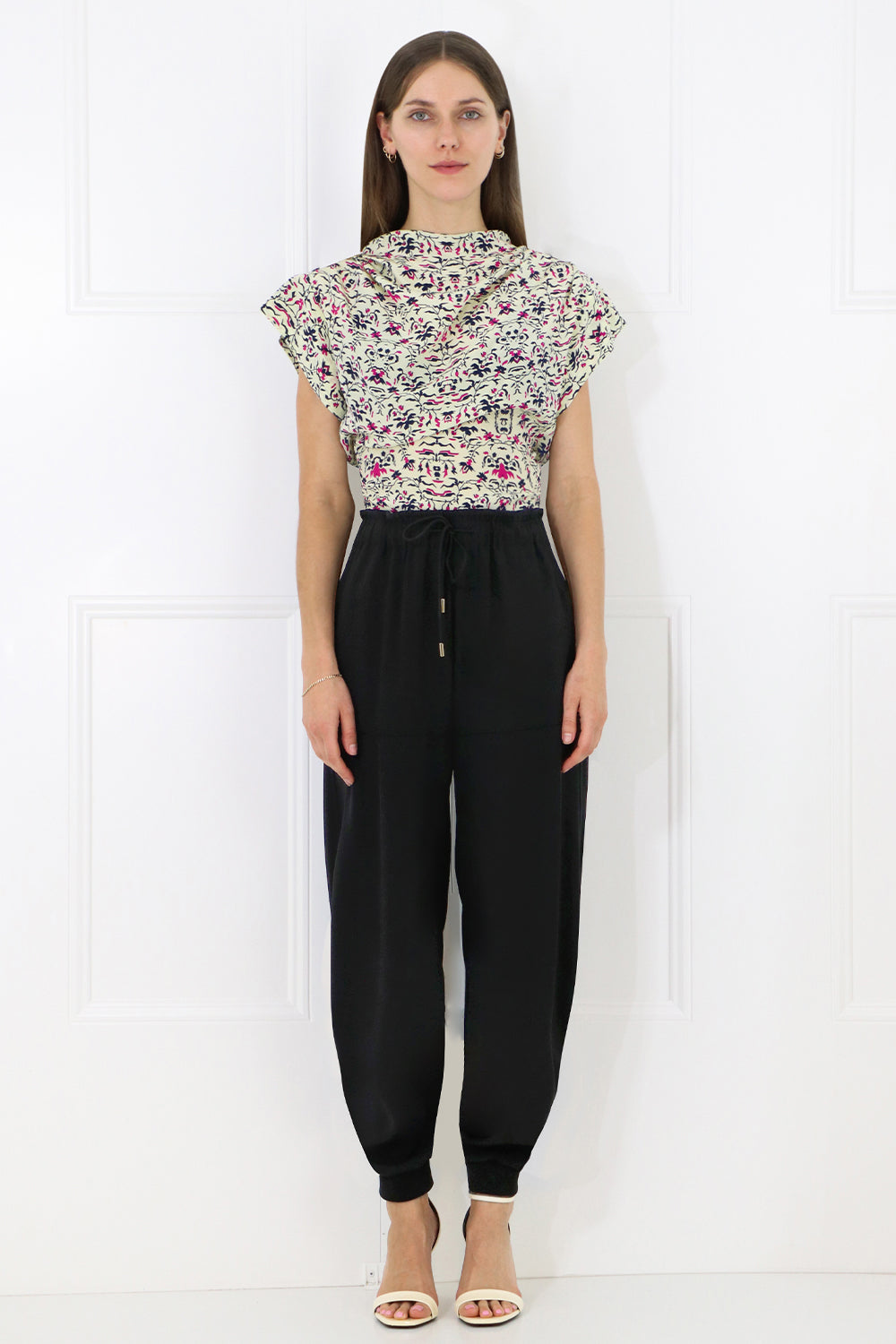 CHLOE RTW HAREM PANT WITH DRAWSTRING BLACK