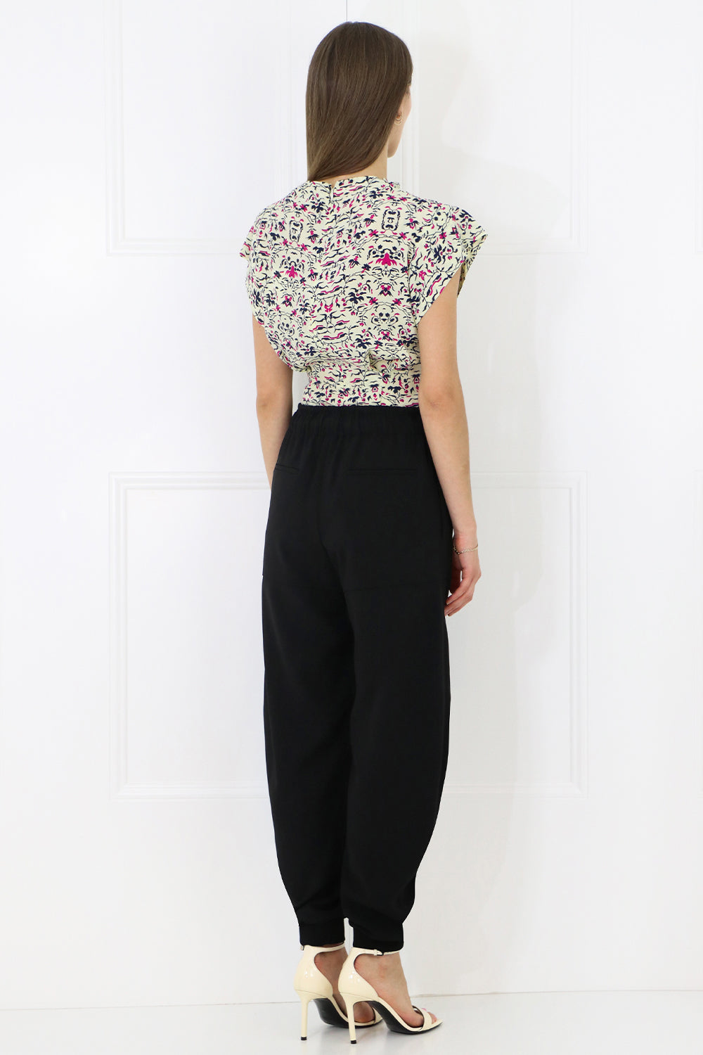CHLOE RTW HAREM PANT WITH DRAWSTRING BLACK