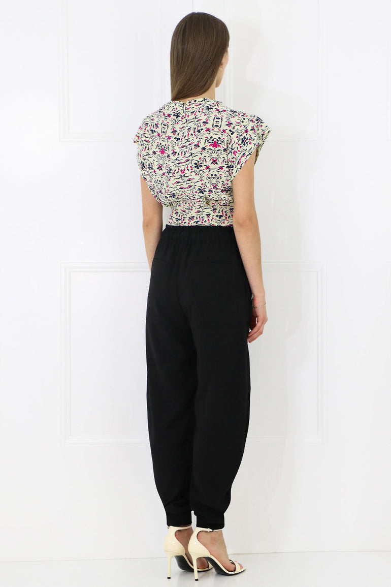 CHLOE RTW HAREM PANT WITH DRAWSTRING BLACK