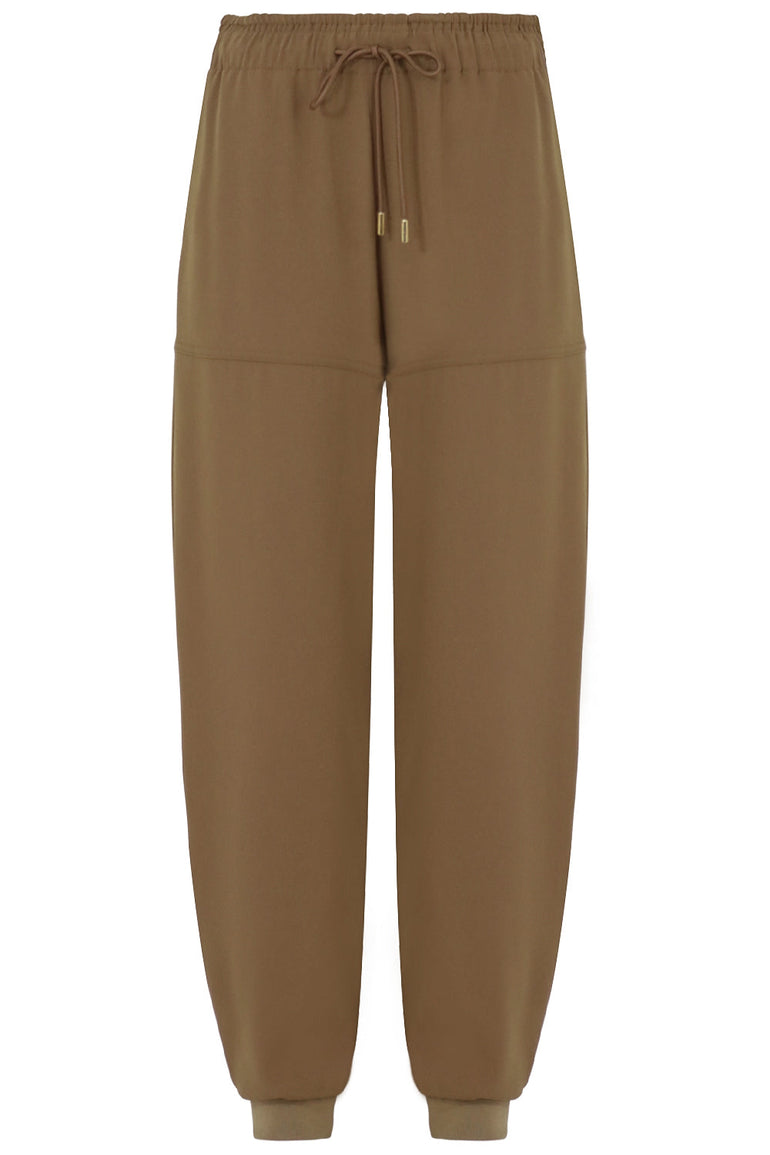 CHLOE RTW HAREM PANT WITH DRAWSTRING OLIVE