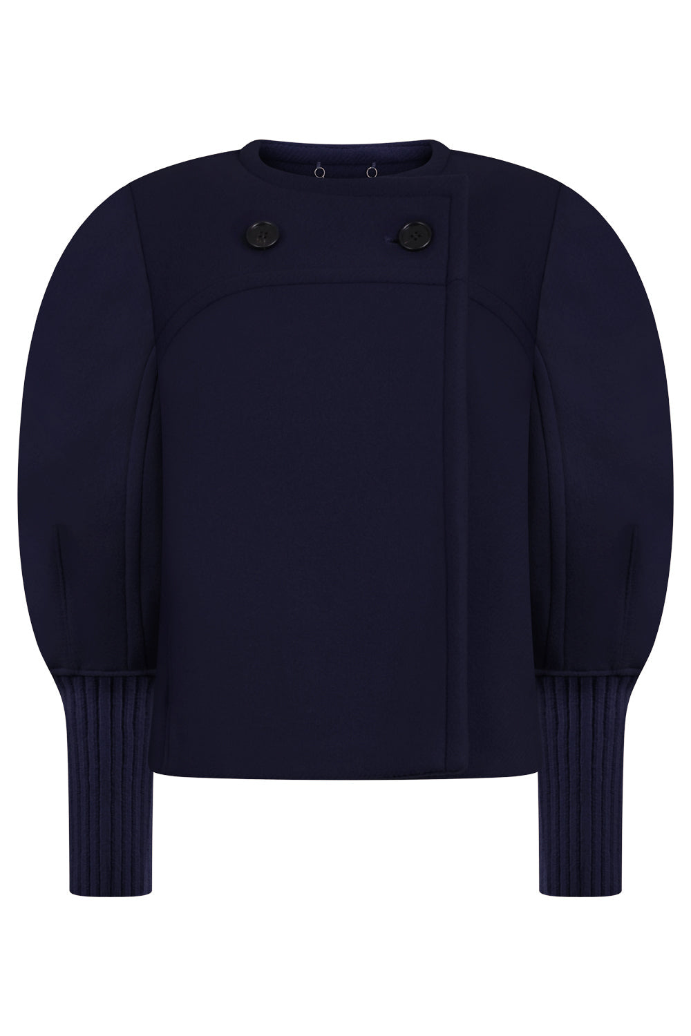 CHLOE RTW Knit Cuff Jacket | Evening Blue