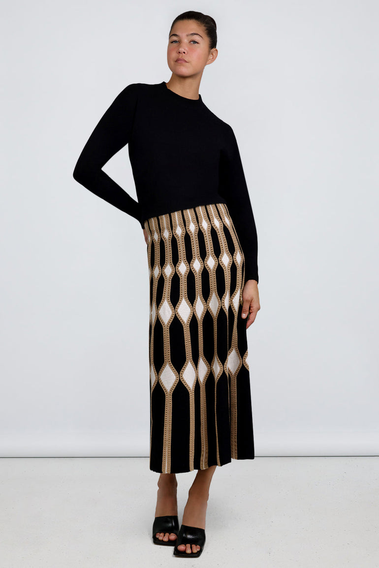 CHLOE RTW Knit Skirt | Desertic Brown