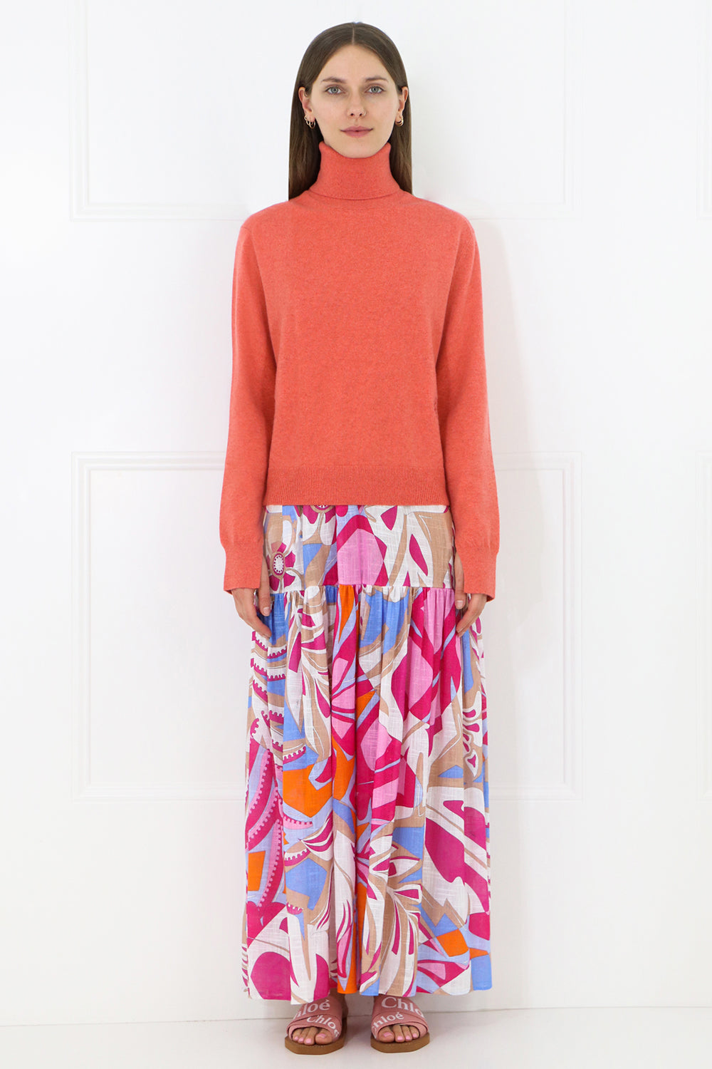 CHLOE RTW TURTLENECK KNIT L/S TENDER PINK
