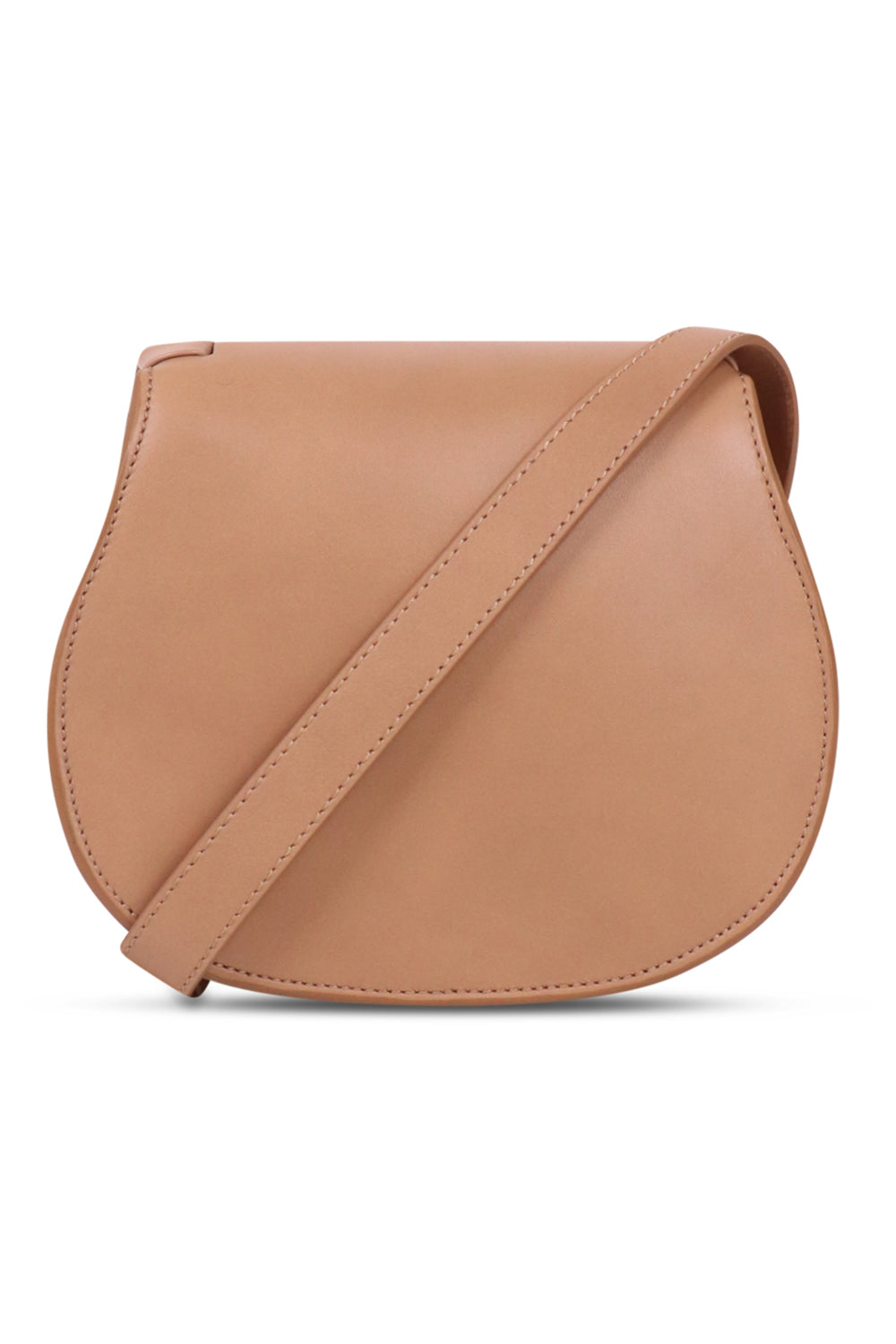 CHLOE Unclassified BROWN MARCIE SMALL BAG | LIGHT TAN WITH TONAL WHIP STITCHING