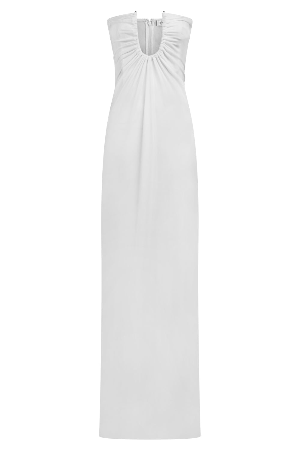CHRISTOPHER ESBER RTW Acred Palm Strapless Dress | White