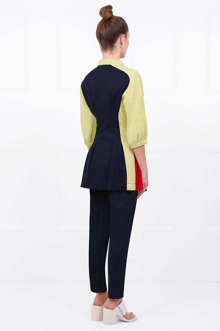 COLVILLE RTW KICKER TOP | NAVY/LIME/RED